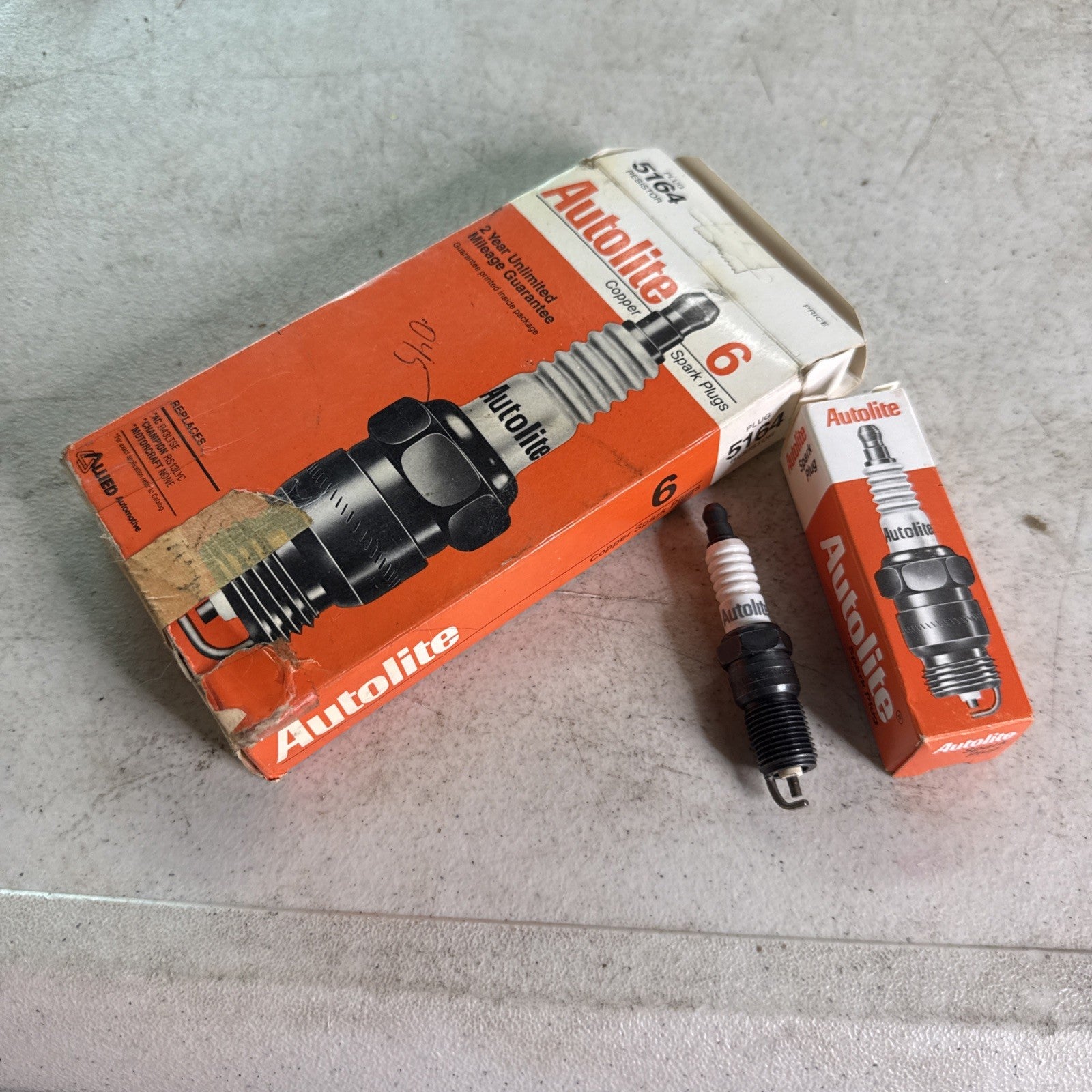 Spark Plug Autolite 5164 (Pack of 6 NEW)0