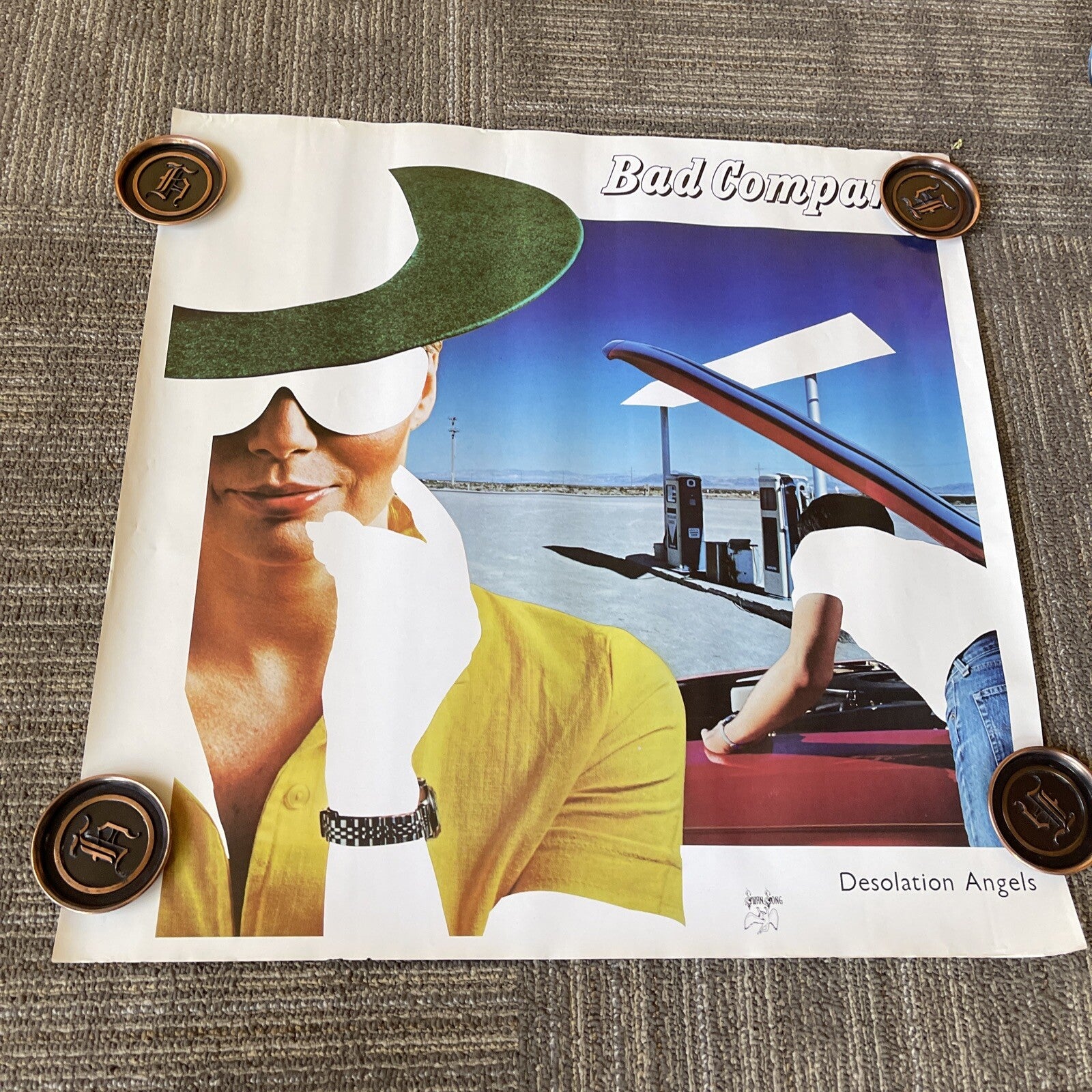 #68 1979 Bad Company Record Store Promo poster 24”0