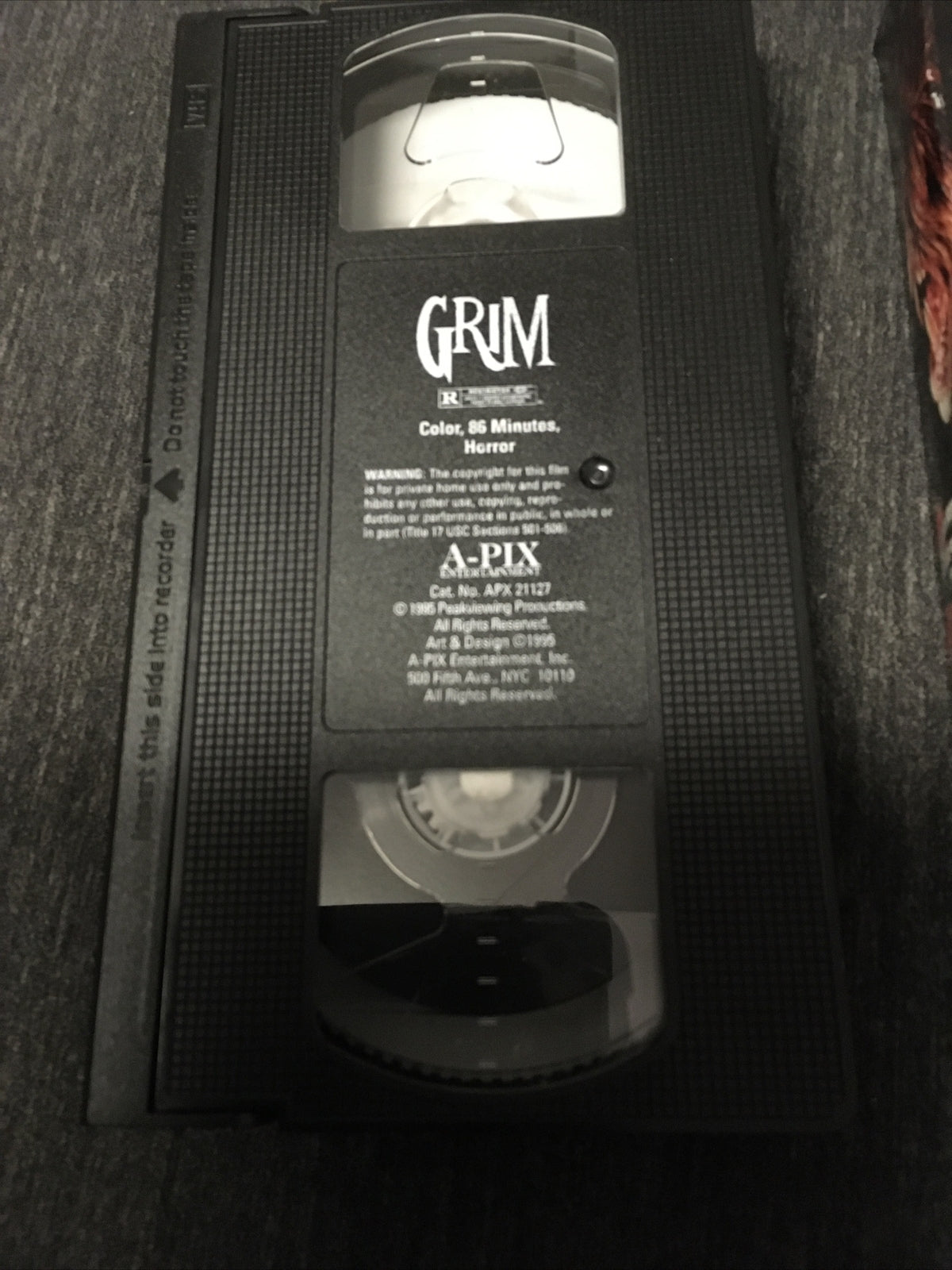 Cult Classic Grim VHS 1996 Horror Gore Creature Feature Halloween1