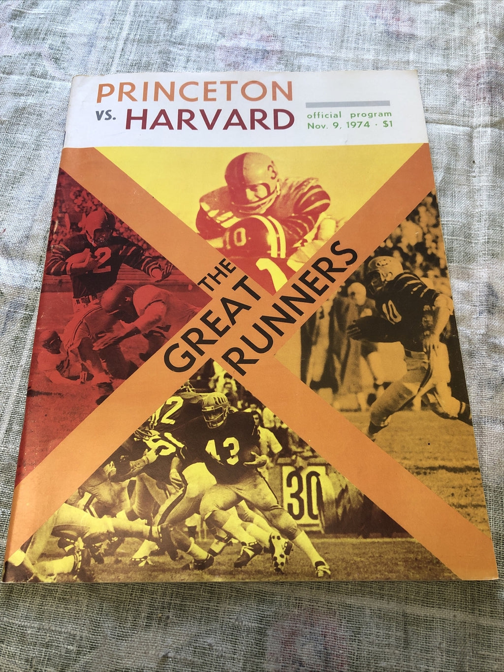 Vintage 1974 Princeton vs Harvard Official Program0