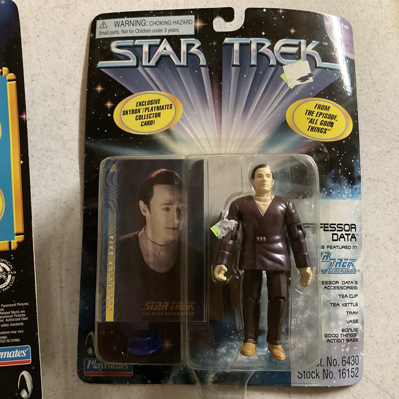 New Playmates Star Trek Lot of 2 Professor Data, Harry Mudd3