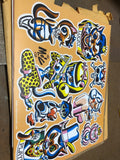 Mitch OConnell “I Bite” Flash Art Sheet No Sticker 2001 Rare!0