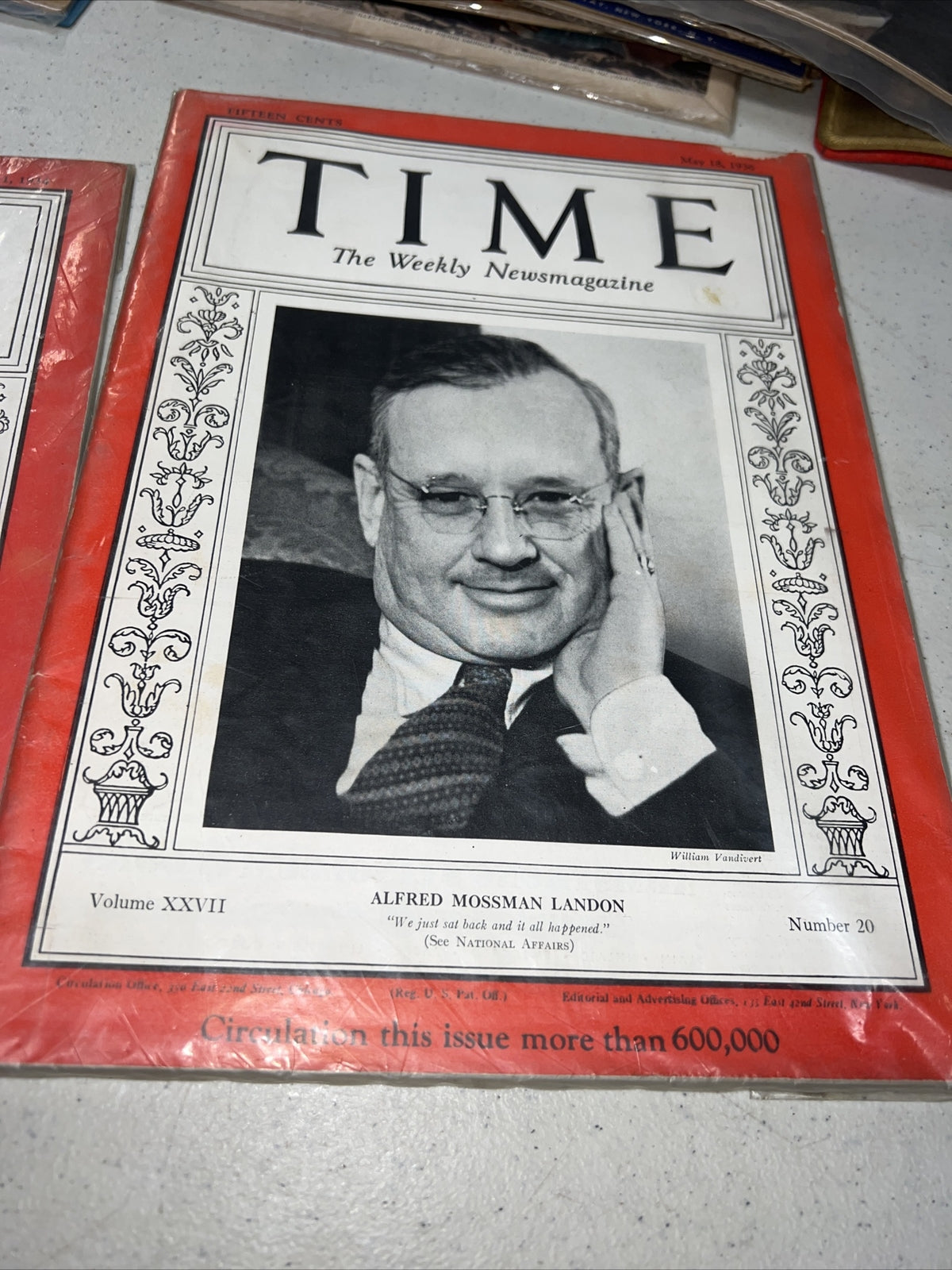 Lot of 3 Vintage Time Weekly Magazine 1930’s Helen Hayes Man of The Year Mossman3