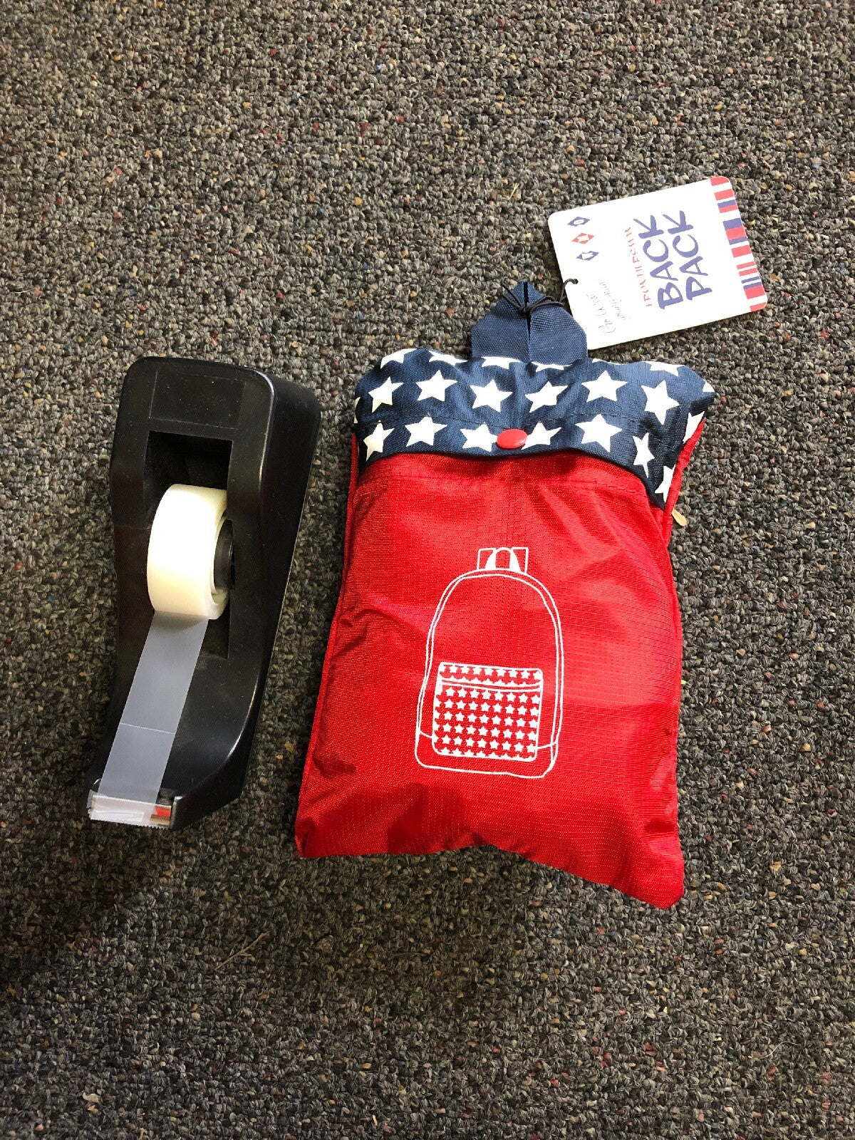 Wemco Frontiersman Lightweight Waterproof Foldable Backpack Red US Flag Theme4