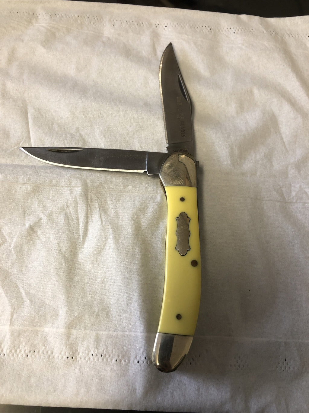 WAR EAGLE BLADES W.E.B FOLDING POCKET KNIFE 2 BLADES0