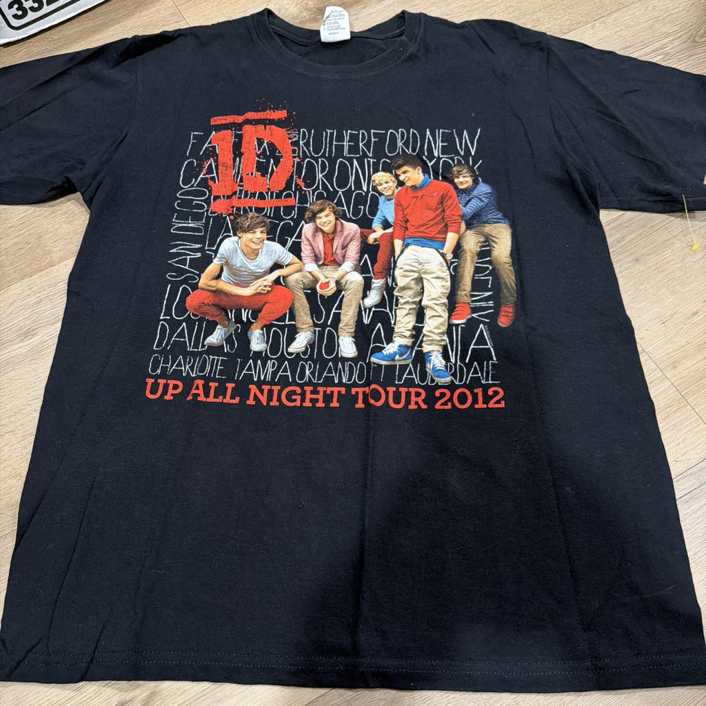 Rare One Direction Harry Styles Up All Night Concert Tour Shirt Adult Original M0