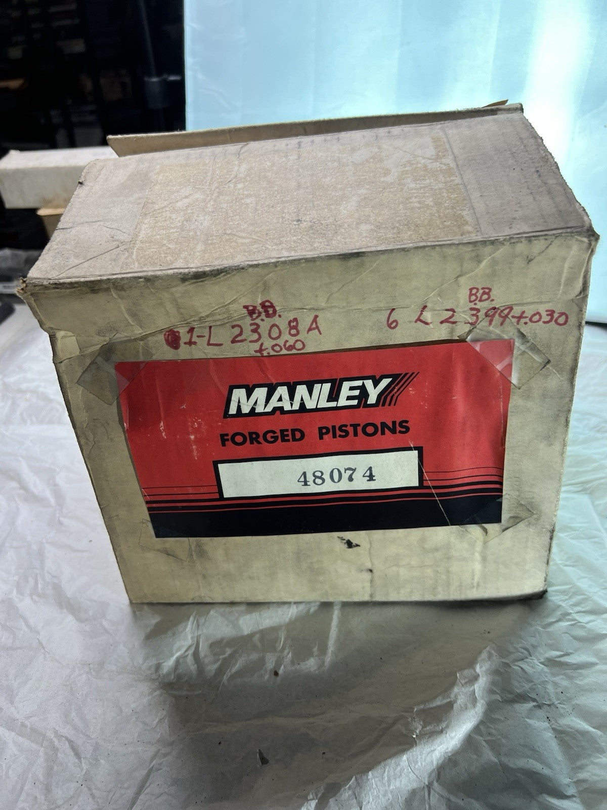 Manley Forged Pistons L2308A +.060 Set of 8 – BB Chevy 1.560 Pin, 480746