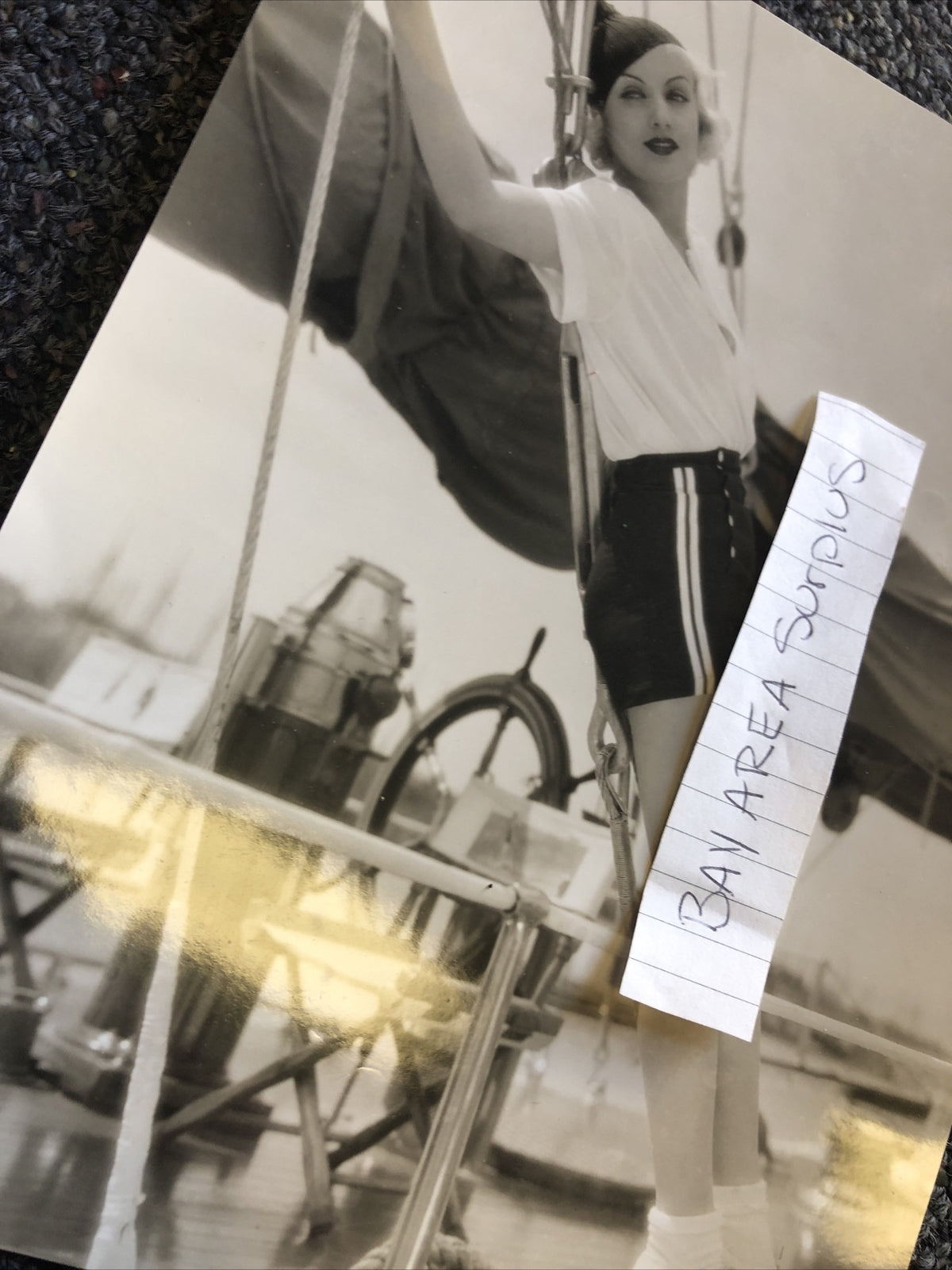 Rare Original Photo Of Movie Star Carole Lombard B/W Paramount Pictures 8.5x6.5”6