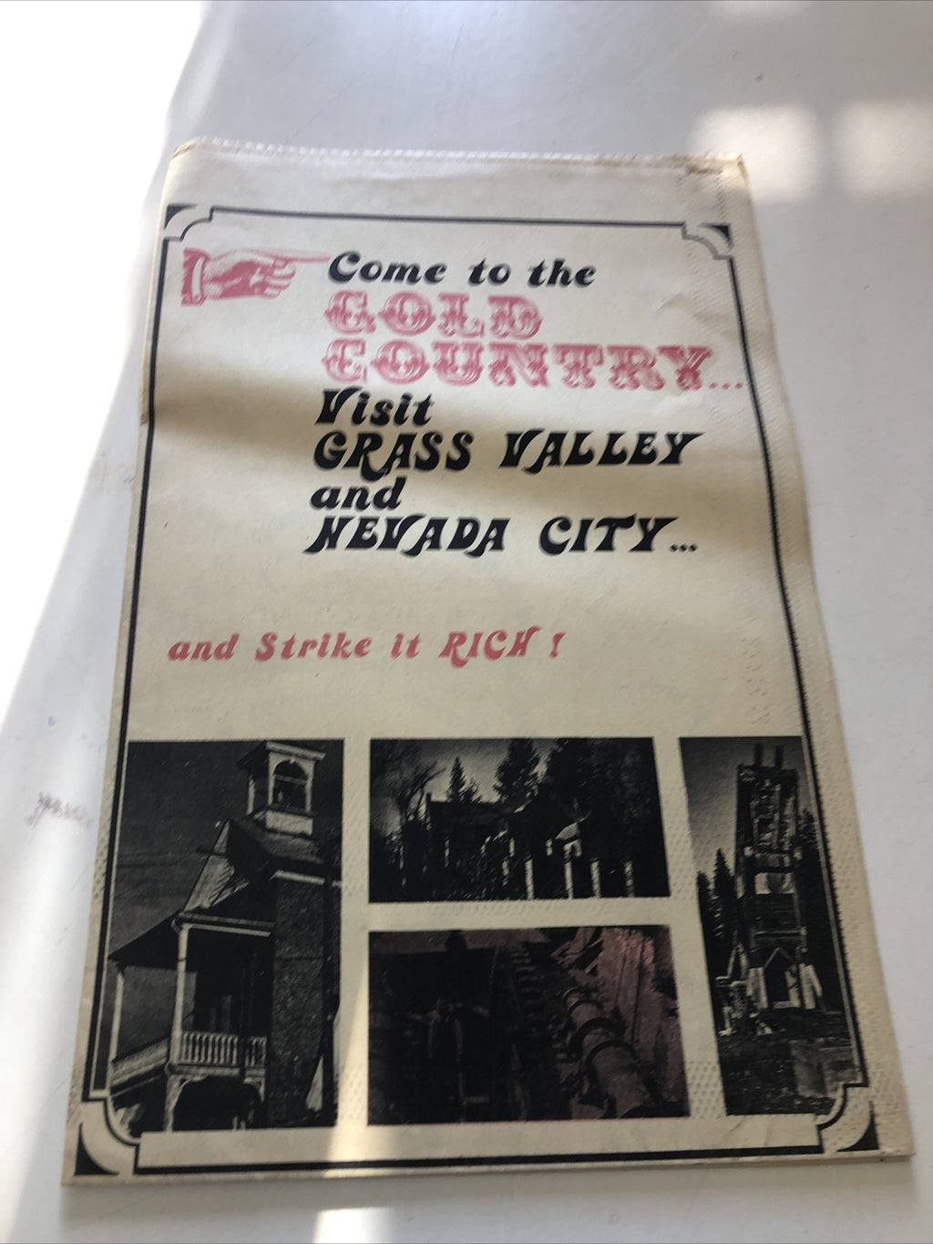 Lot 5 Nevada City 1861 Historic Pamphlet And Paper, Visitor Center, Info4