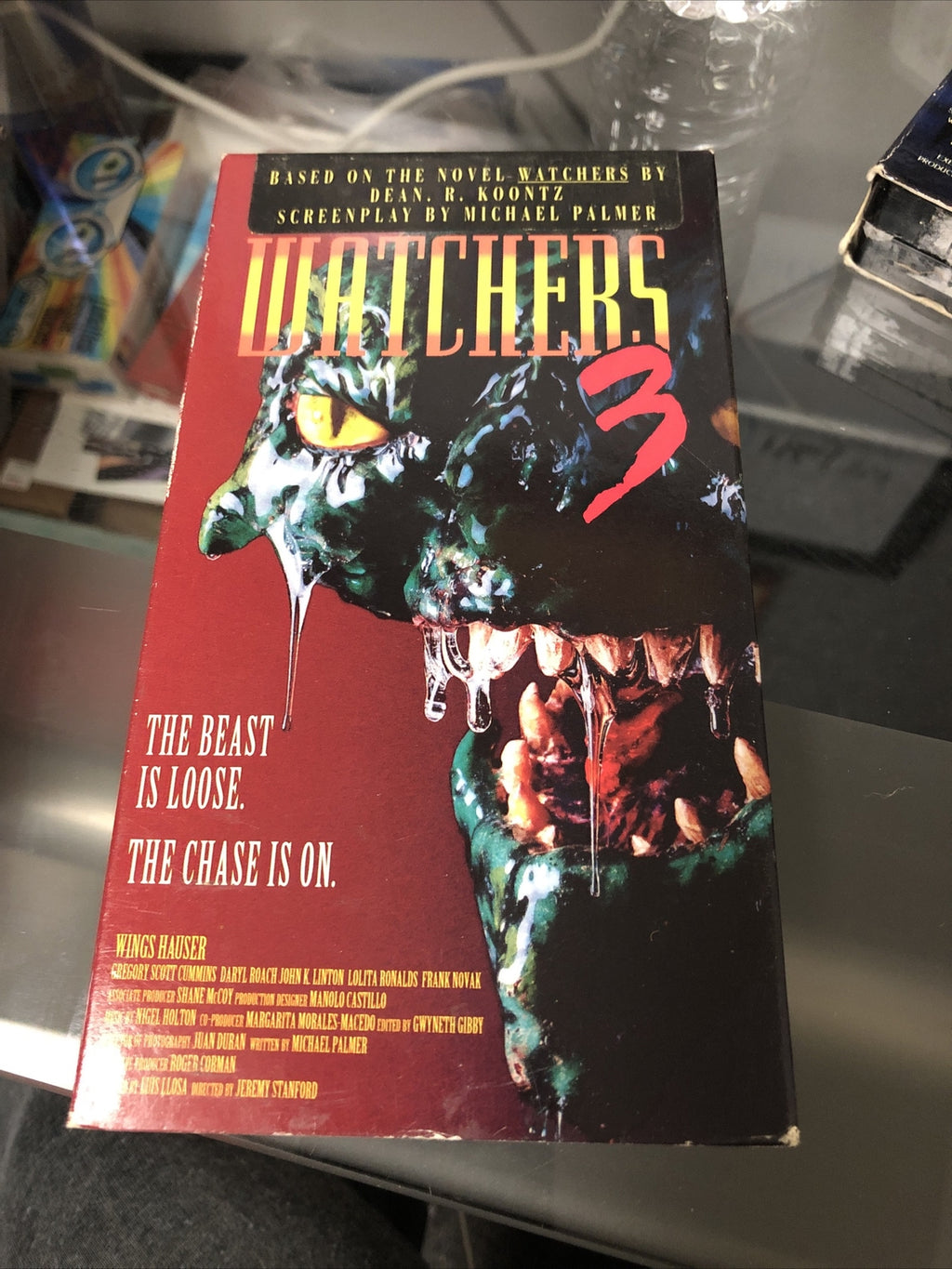 WATCHERS 3  Dean Koontz New Horizons 1994 VHS  RARE Horror0