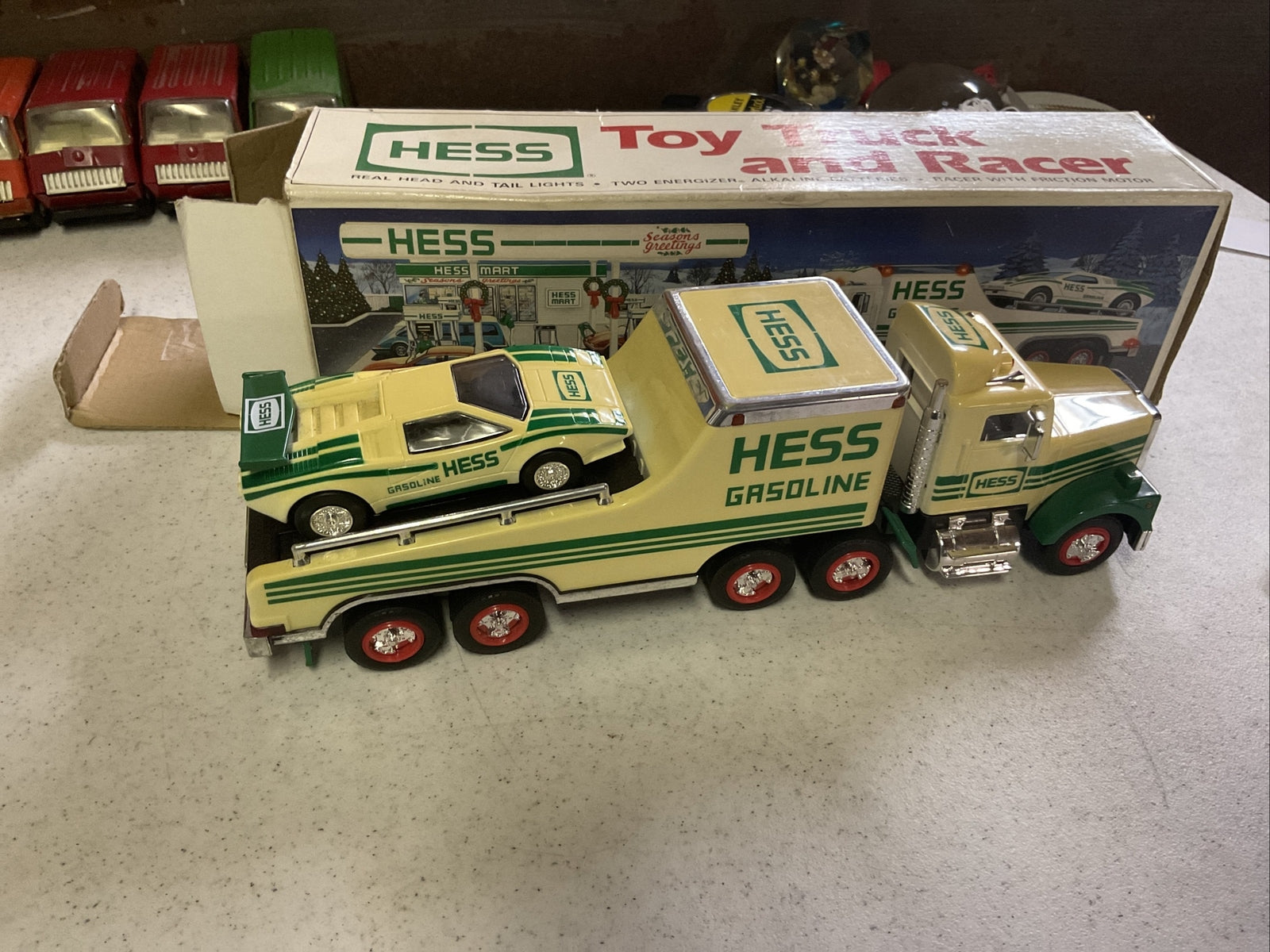 1991 HESS TOY TRUCK and RACER (Lamborghini) With Original Box2