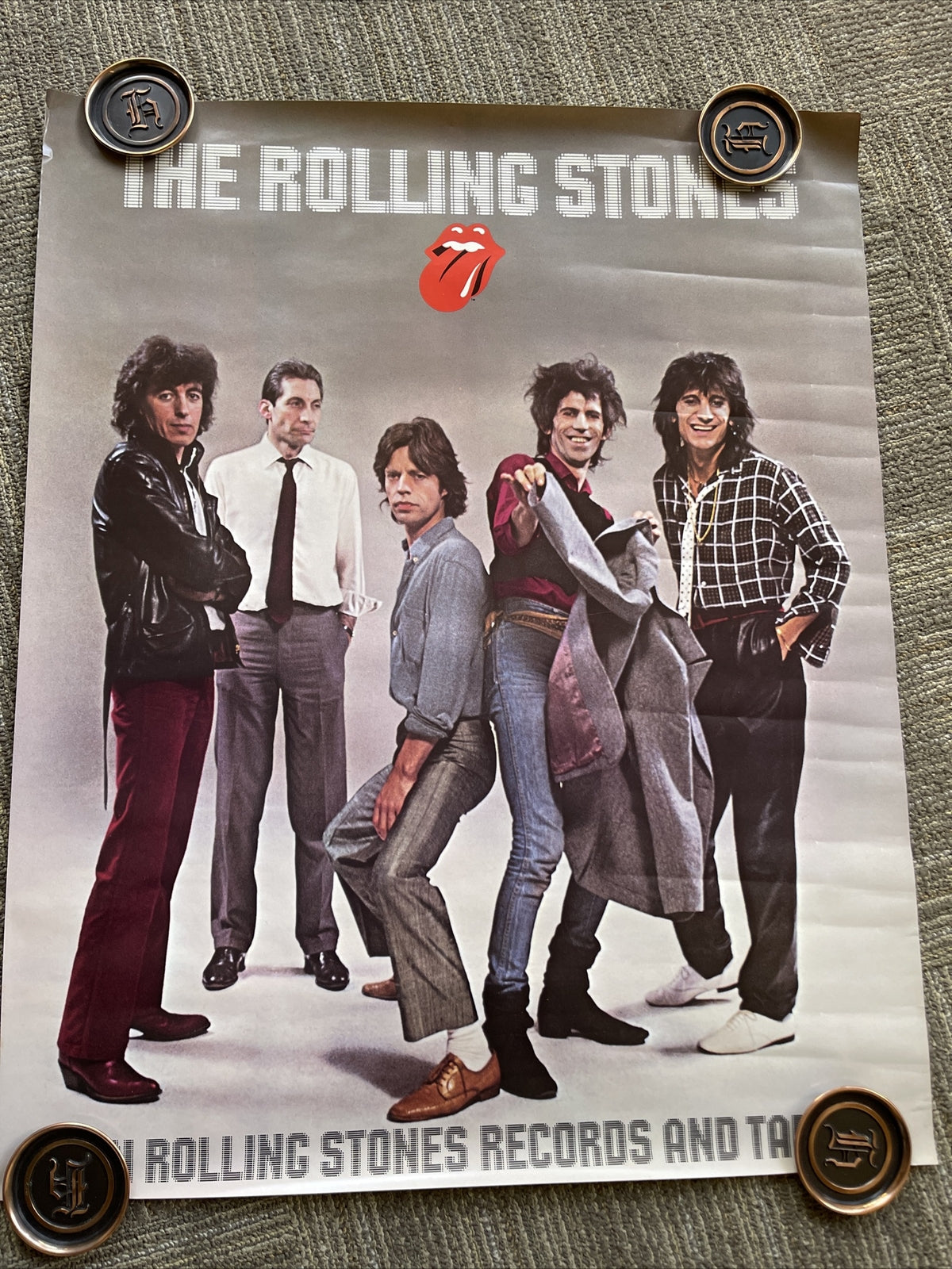 #144 1970s Rolling Stones  Record Store  Promo Poster0