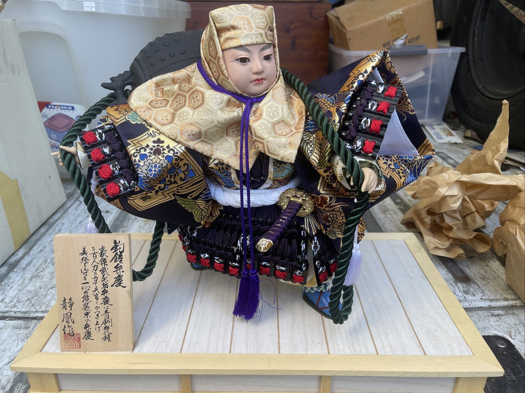 Vintage Japanese Doll Antiques Without glass case rare From Japan Signed0
