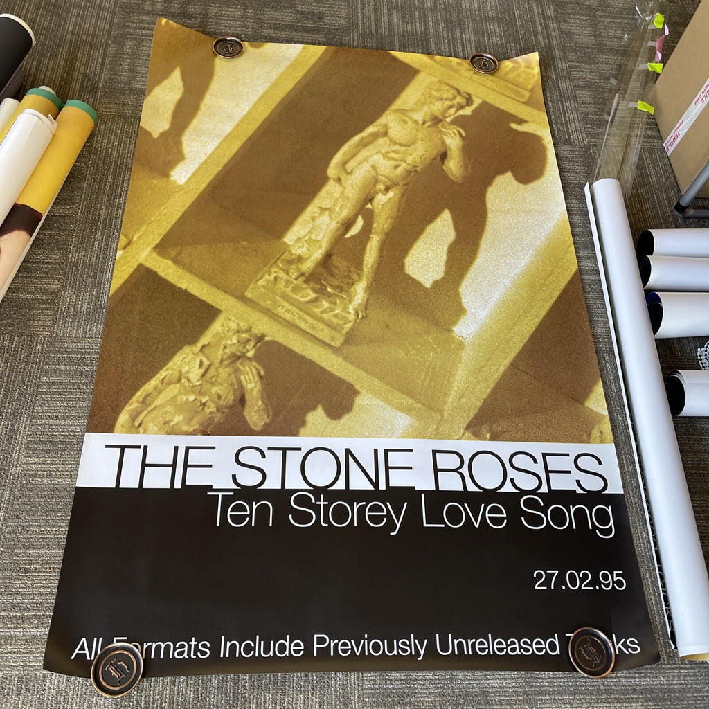 THE STONE ROSES - 10 Story Love Song ORIGINAL Subway  PROMO POSTER 1995 #561