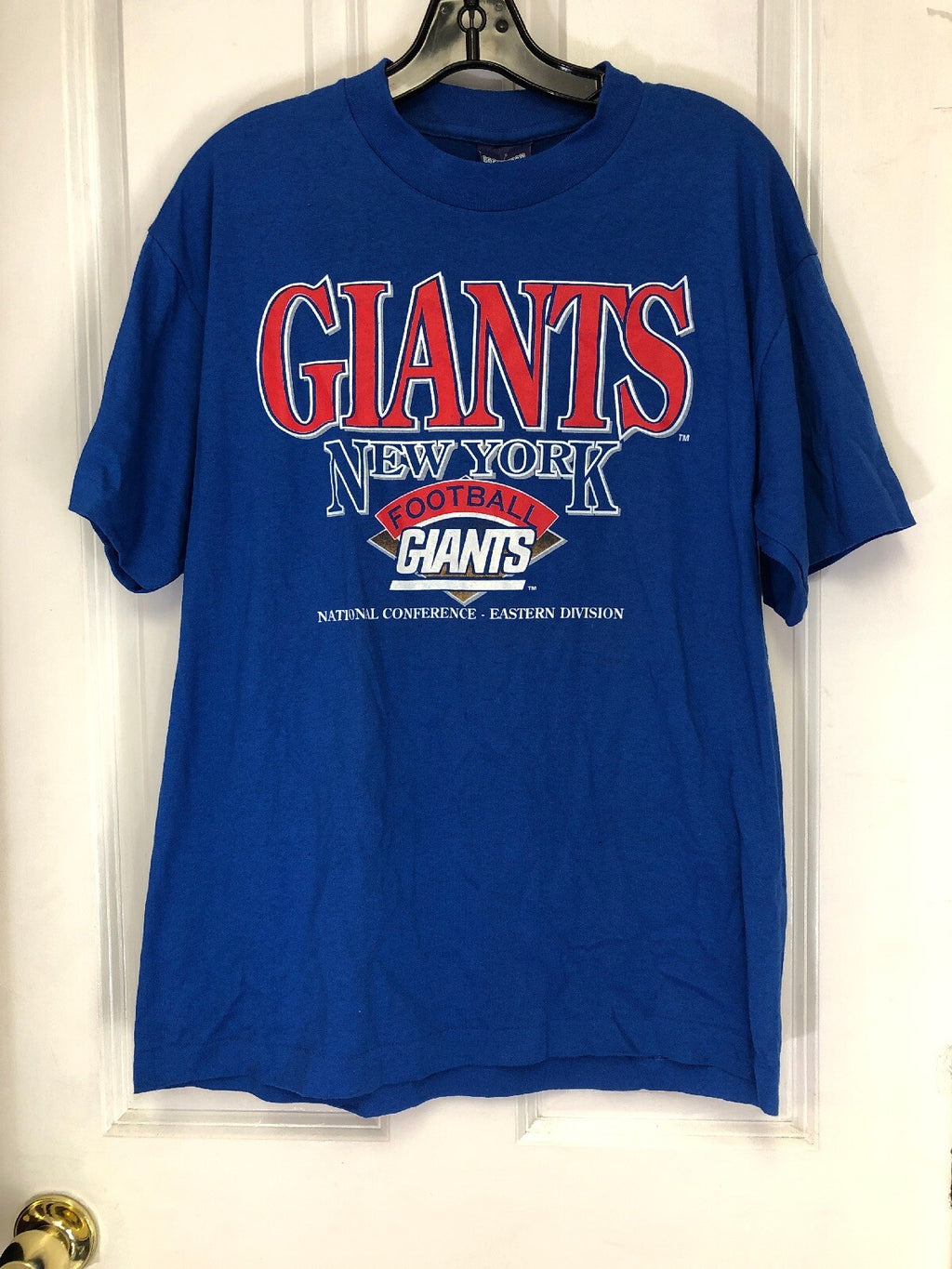 OG NOS New York Giants TShirt Size L Men’s Short Sleeve NFL0