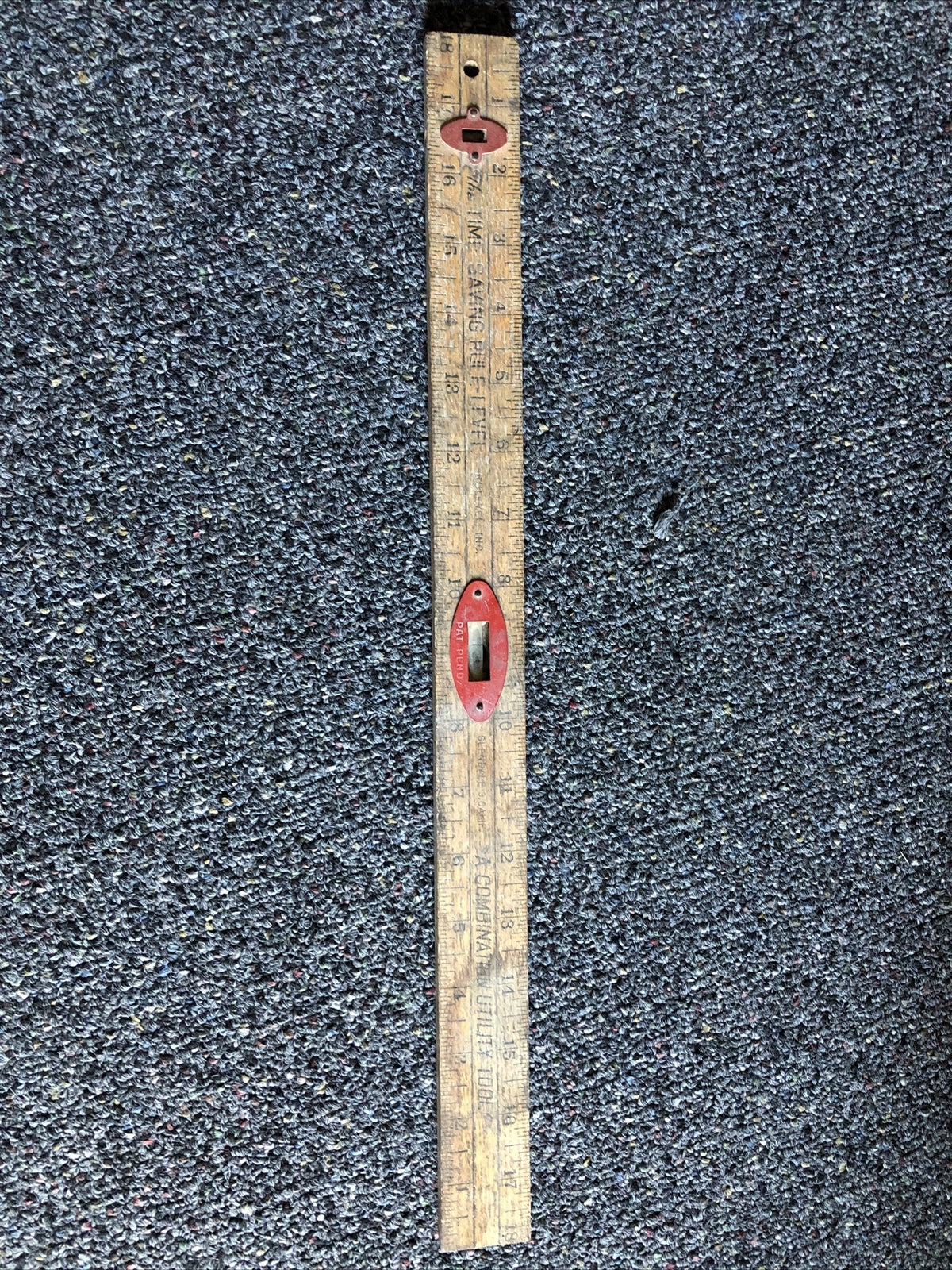 Vintage Time Saving Rule-Level A Combination Utility Tool Rulevel Inc0