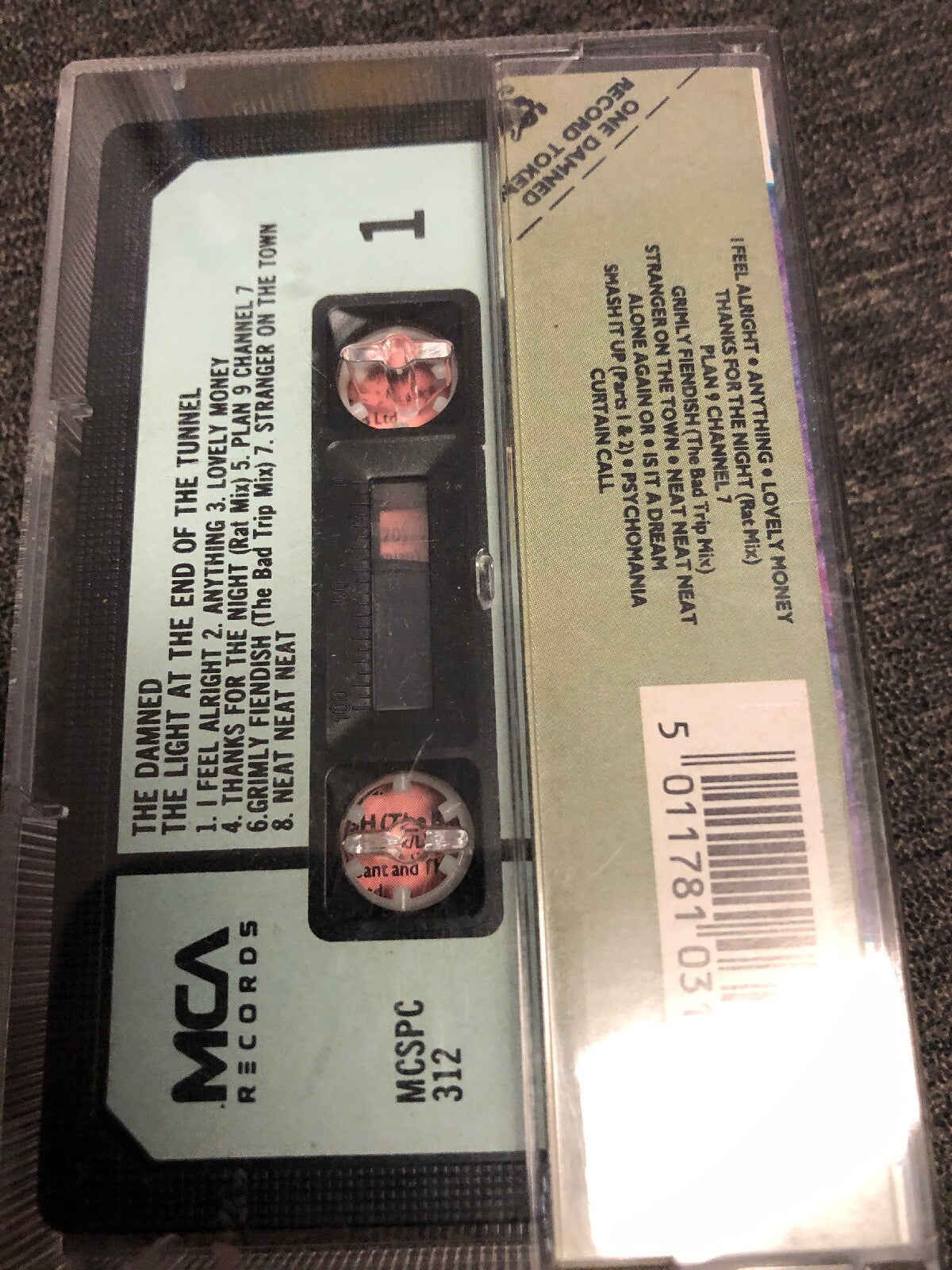 The Damned Light at the End of the Tunnel 1987 Vol 1 Cassette Punk Goth Rock1