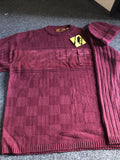 Vintage 90's NOS Trutus Biancarra Mens Sweater With Matching Beanie NWT Size L0