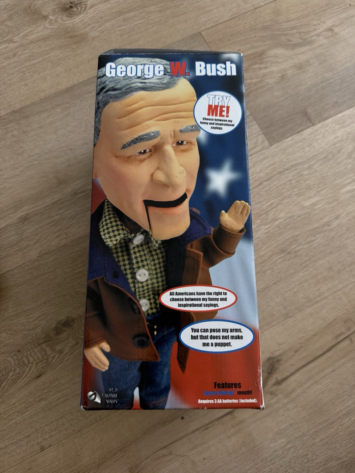 Vintage 2003 George w bush collector edition talking animated figurine gift1