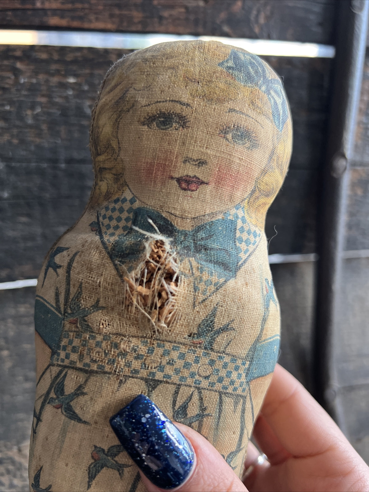 8” Antique Stuffed Rag Doll6