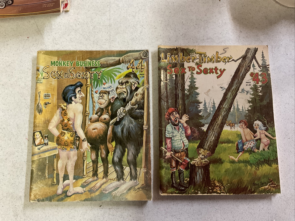 Vintage Comic Books Adult Humor Risque Pierre Davis 1972 Lot0