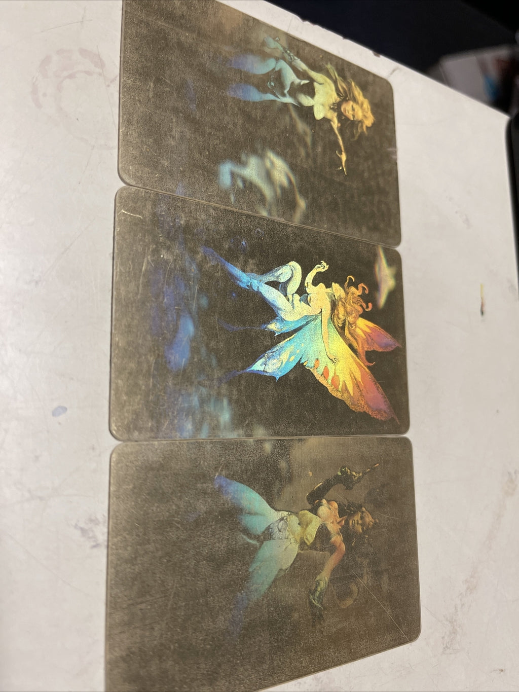 Three FRANK FRAZETTA 1995 hologram Calling cards Global Link Rare.0