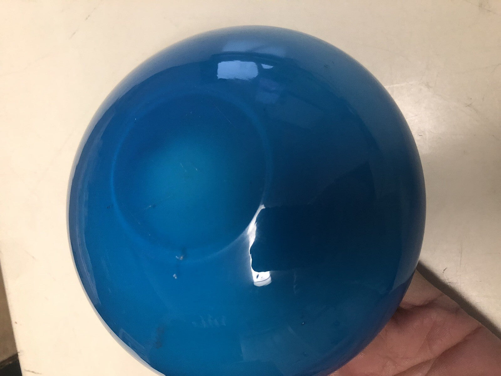 Vintage Two Toned Blue Glass Bowl 5”x2”4