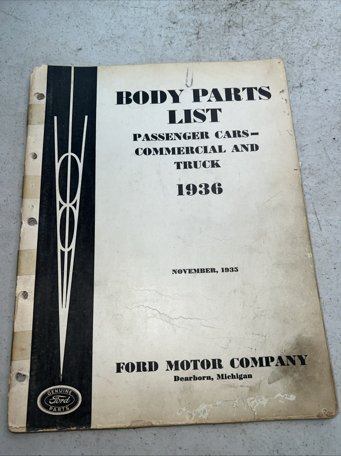 1939 OG Ford Chassis Parts Price List Booklet Dealer Car Truck0