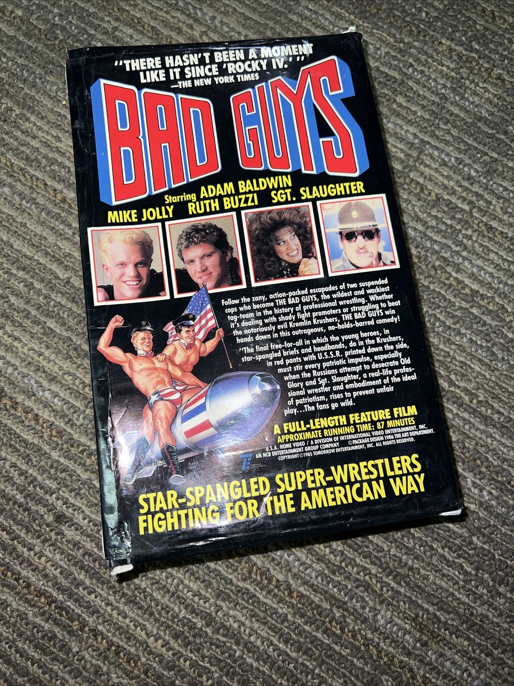 Bad Guys (1986) - Betamax Beta Movie Tape - 80's Comedy - Adam Baldwin - RARE0