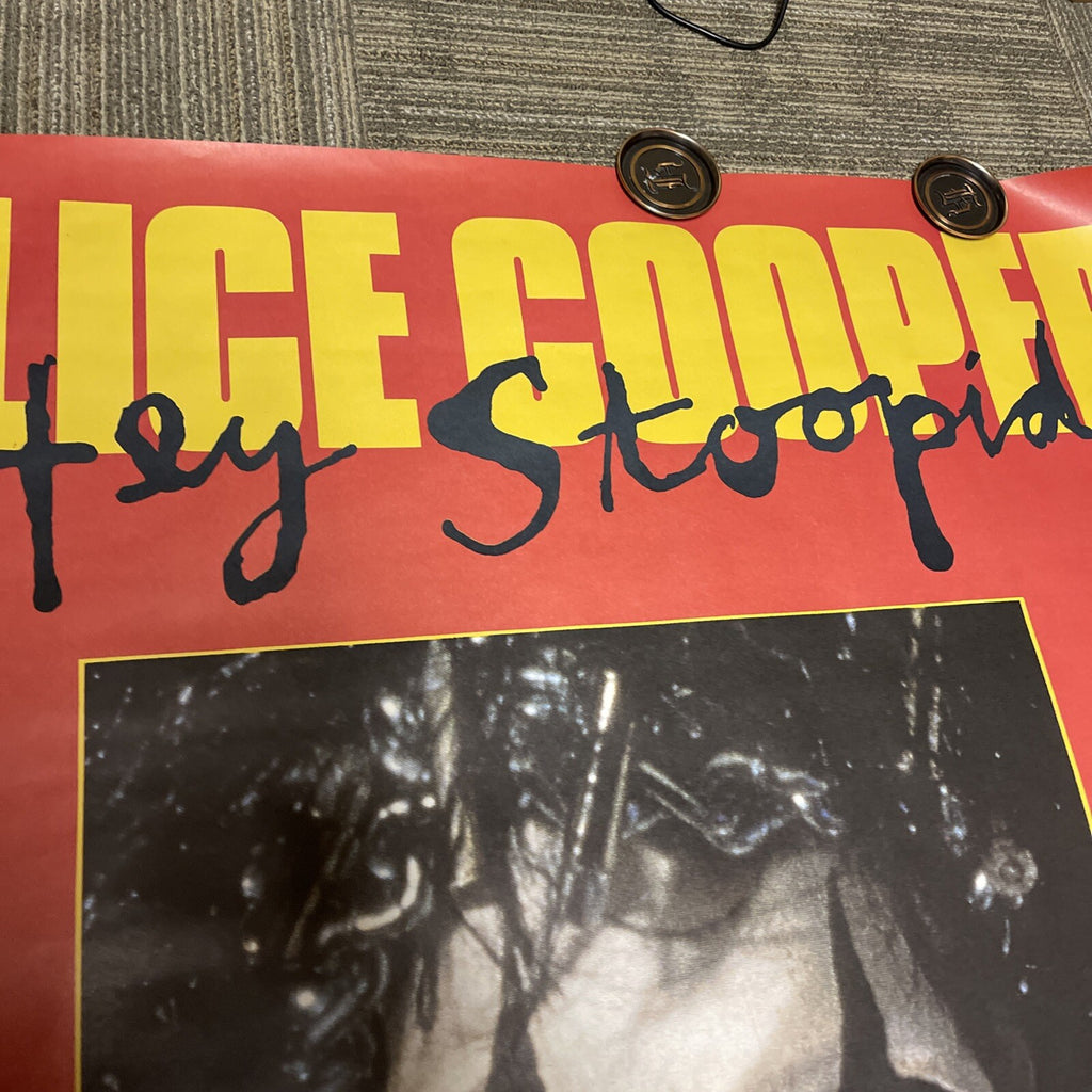 #198 1991 ALICE COOPER Hey Stupid Subway Record Store Promo POSTER 40x60”6