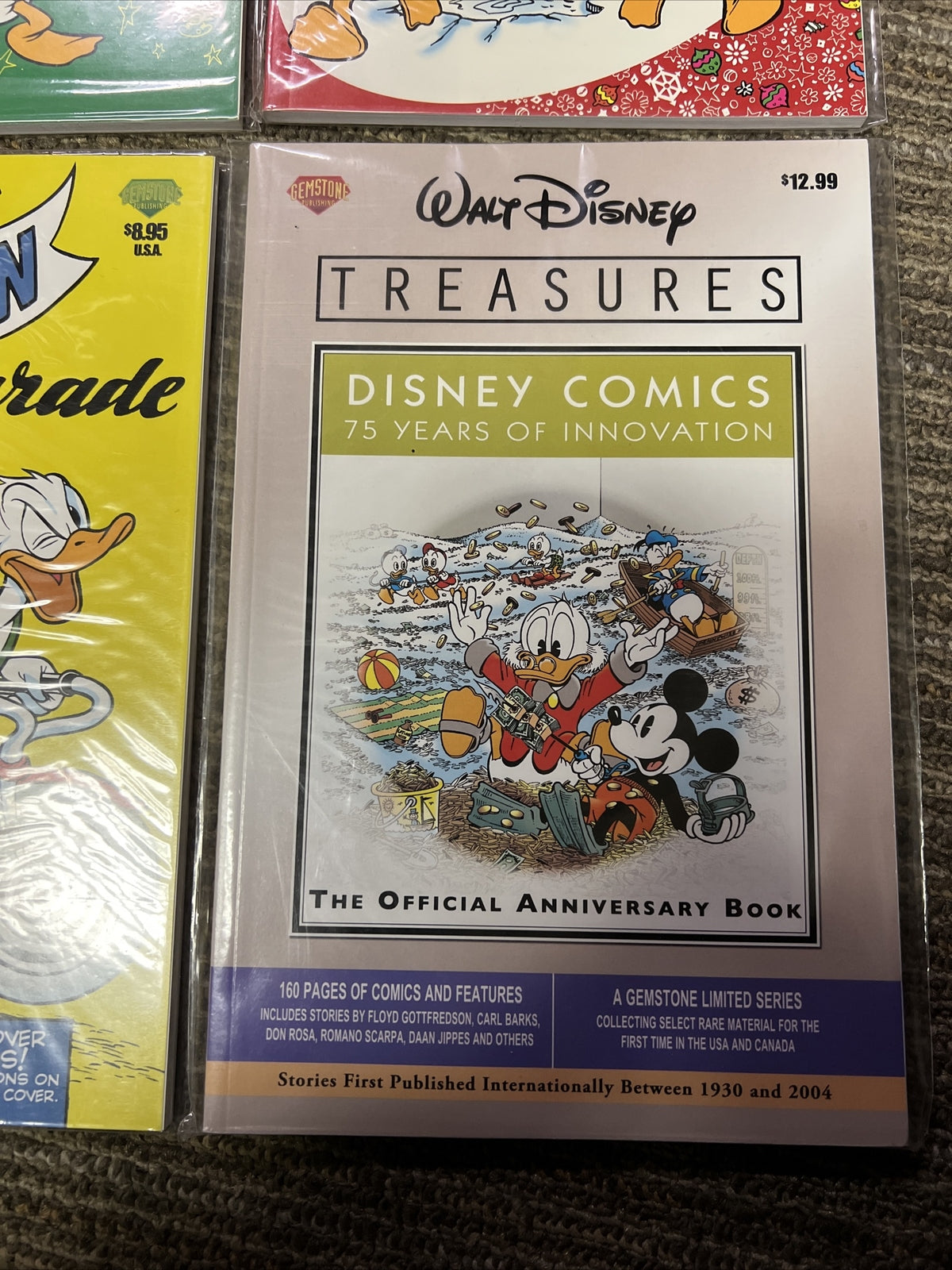 Walt Disney RARE Vintage Cartoon Story Books Donald Duck Mickey Mouse (Lot Of 4)2
