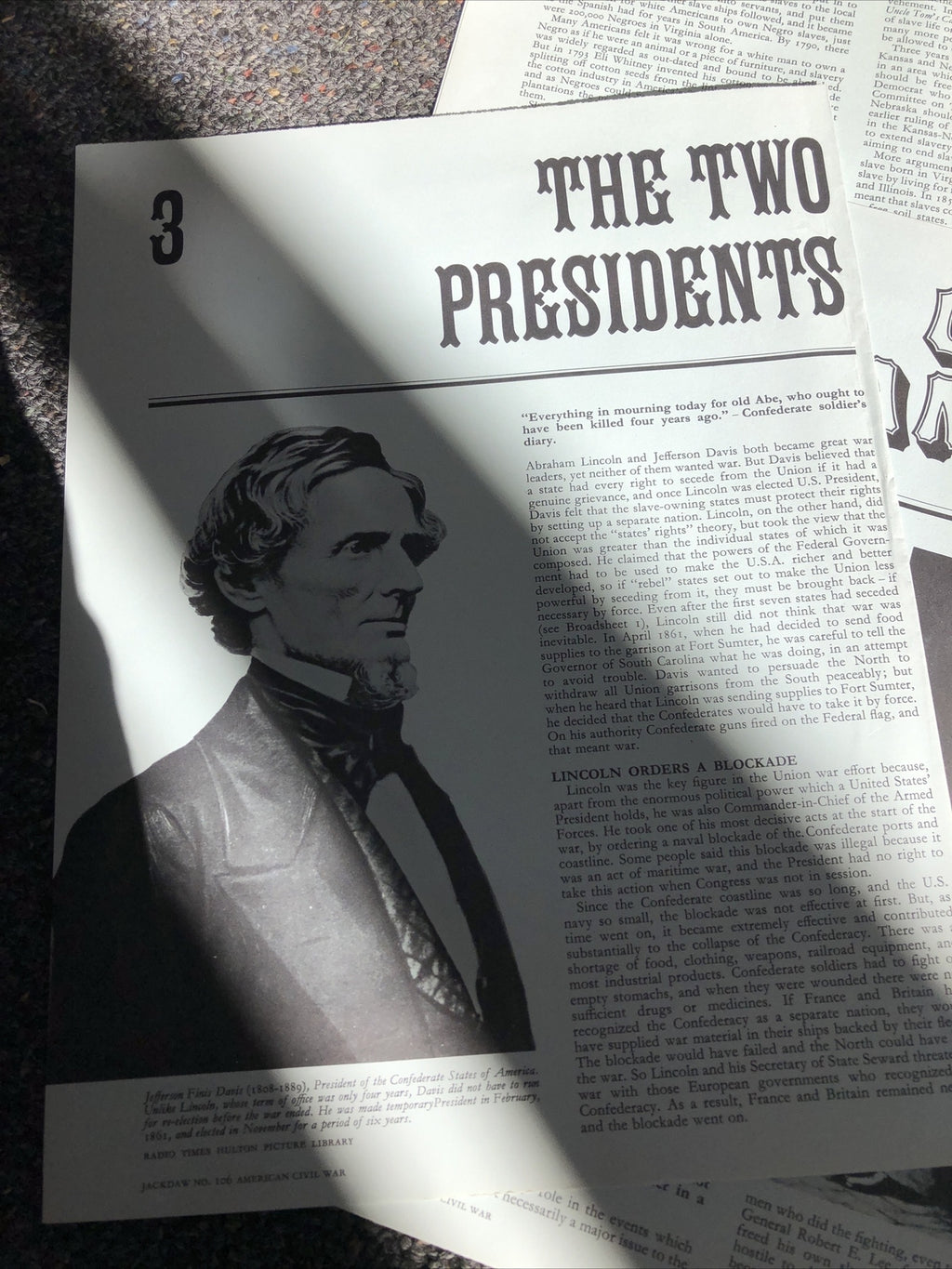 The Civil War Jackdaw No. 106 Complied By David Johnson1