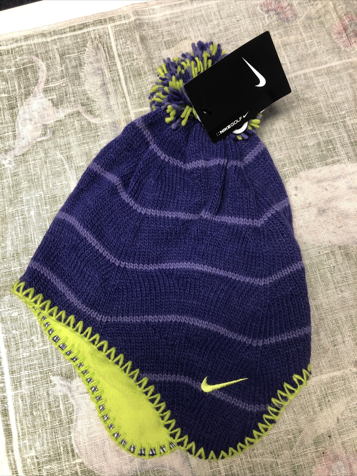 Nike Golf Beanie Purple/Green Women’s One Size Fits Most NOS0