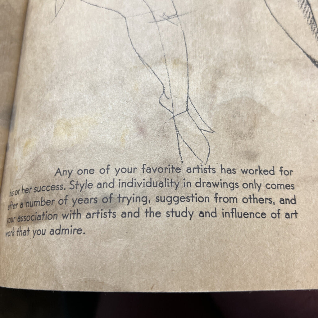 WALTER FOSTER ART BOOK RARE 1940'S  FIGURES FROM LIFE Vintage Art Books3