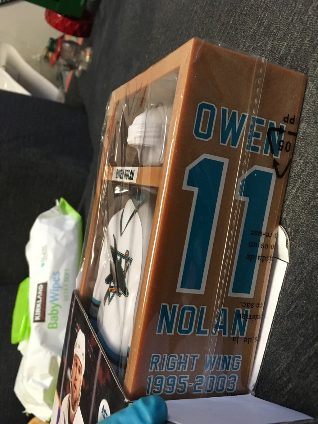Owen Nolan 11 Mini Locker Series San Jose Sharks 25th Anniversary NHL Souvenir5