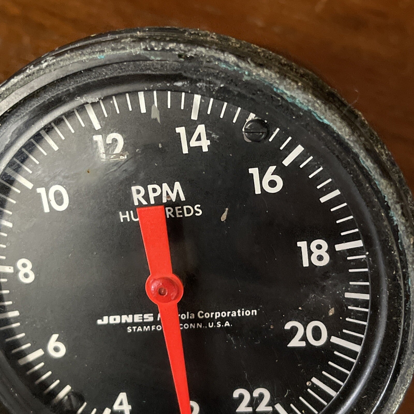 RARE JONES MOTOROLA VINTAGE TACHOMETER AUTOMOTIVE MARINE ORIGINAL Gauge1