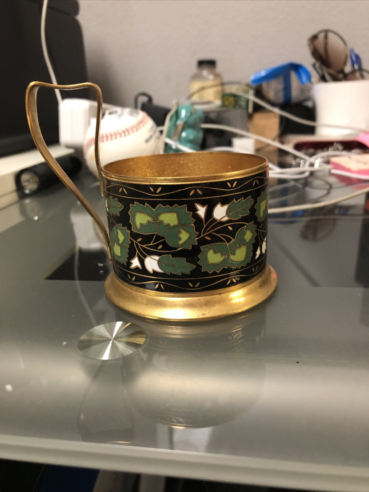 1 Golden Colored Hot Tea Toddy Glass Holders2