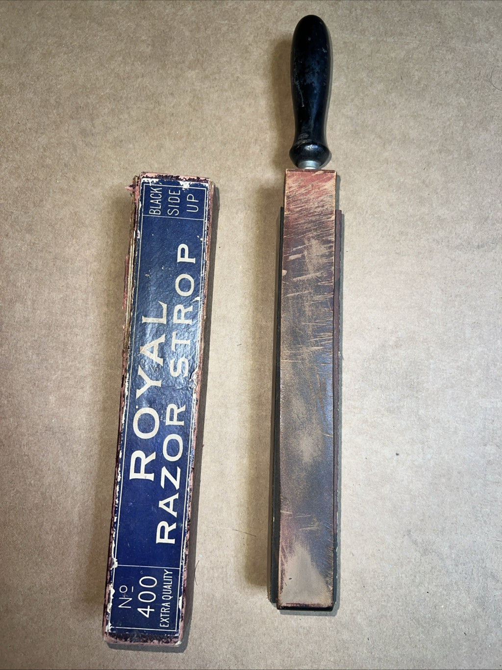 Vintage Royal Razor Strop No. 400 w/ Original Box – Barber Shaving Tool0