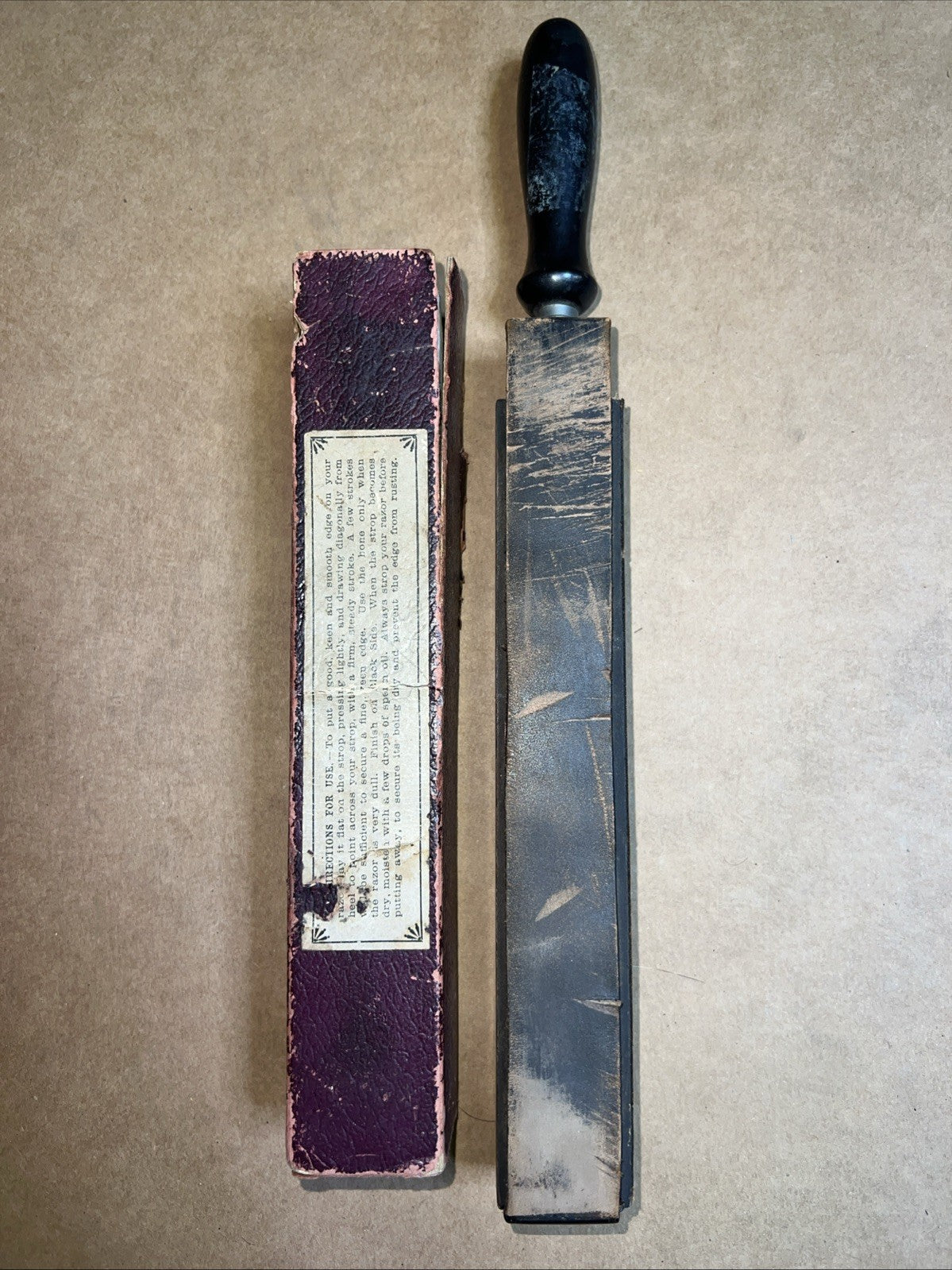 Vintage Royal Razor Strop No. 400 w/ Original Box – Barber Shaving Tool1