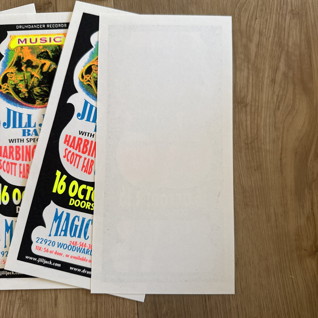 Jill Jack Band Harbinger's Mile Handbill 99 Magic Bag Ferndale Mark Arminski Lot4