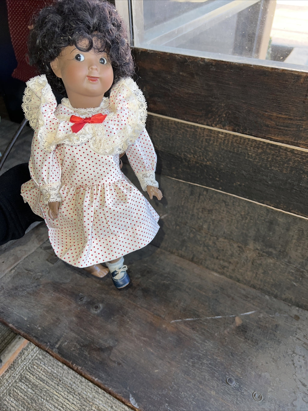 Vintage German 13” Kestner Repro 165 GOOGLIE EYES Cute Doll9