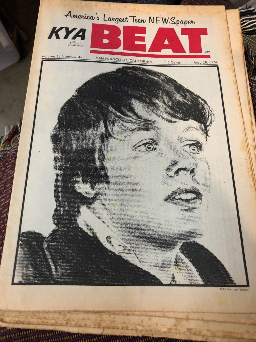 KYA BEAT Vol 1 #44 Herman Set For Us Tour, Beau Brummels sue 1966 TEEN NEWSpaper0