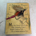 A Fishermans Prayer Bird Wing-Feather Decorative Fisherman's Fly Display0