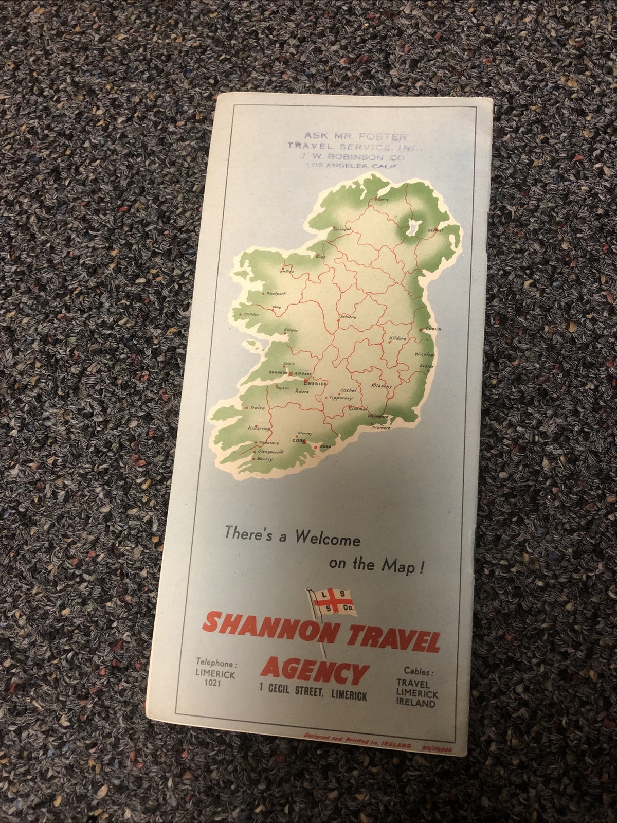 1950s Shannon Travel Ireland Tourism Ad - Ireland.. Naturally the gateway Europe2