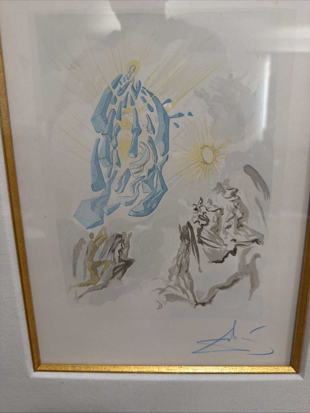 Salvador Dali Divine Comedy Canto Woodcut Hand Signed COA 19601