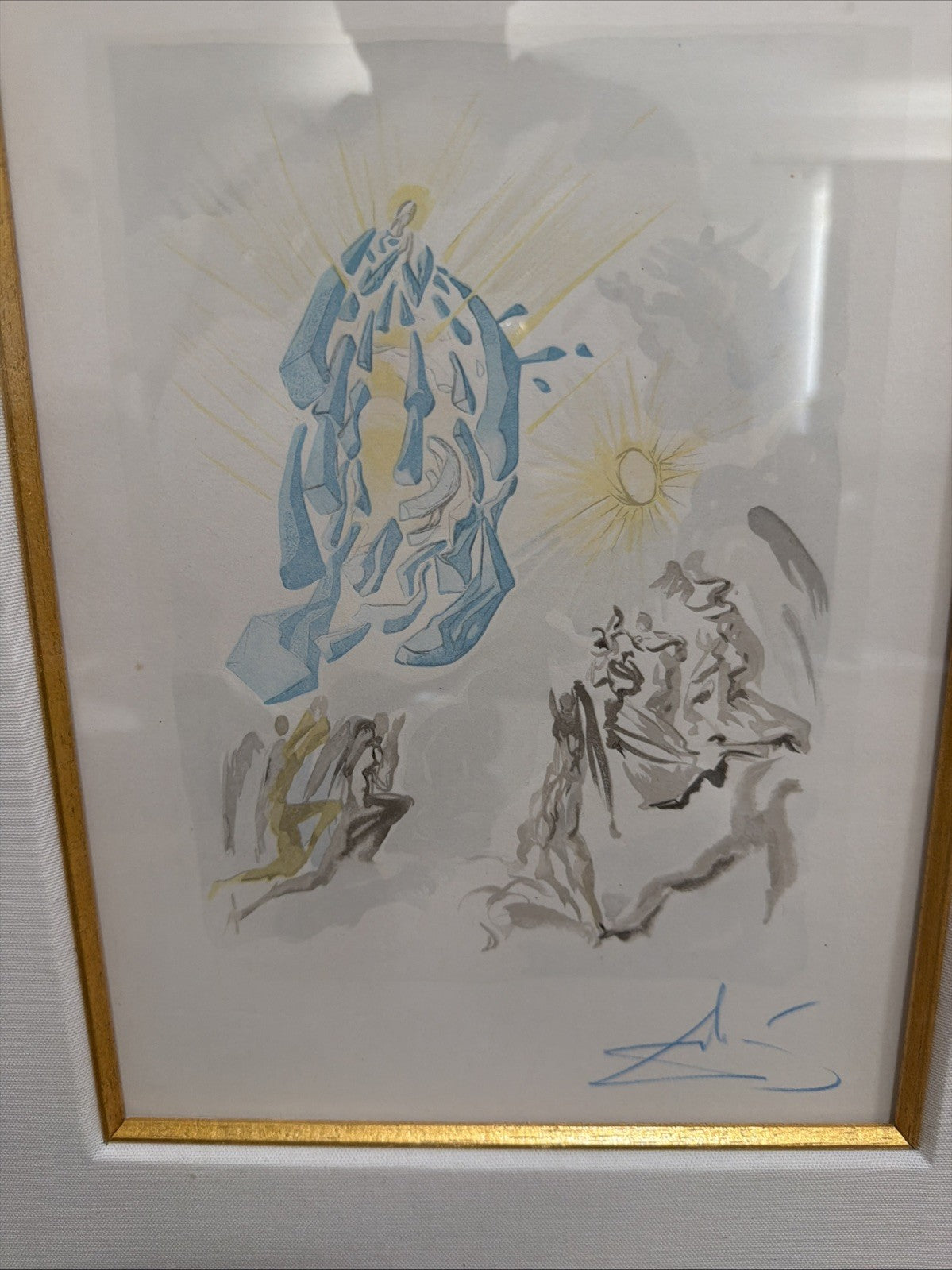 Salvador Dali Divine Comedy Canto Woodcut Hand Signed COA 19601