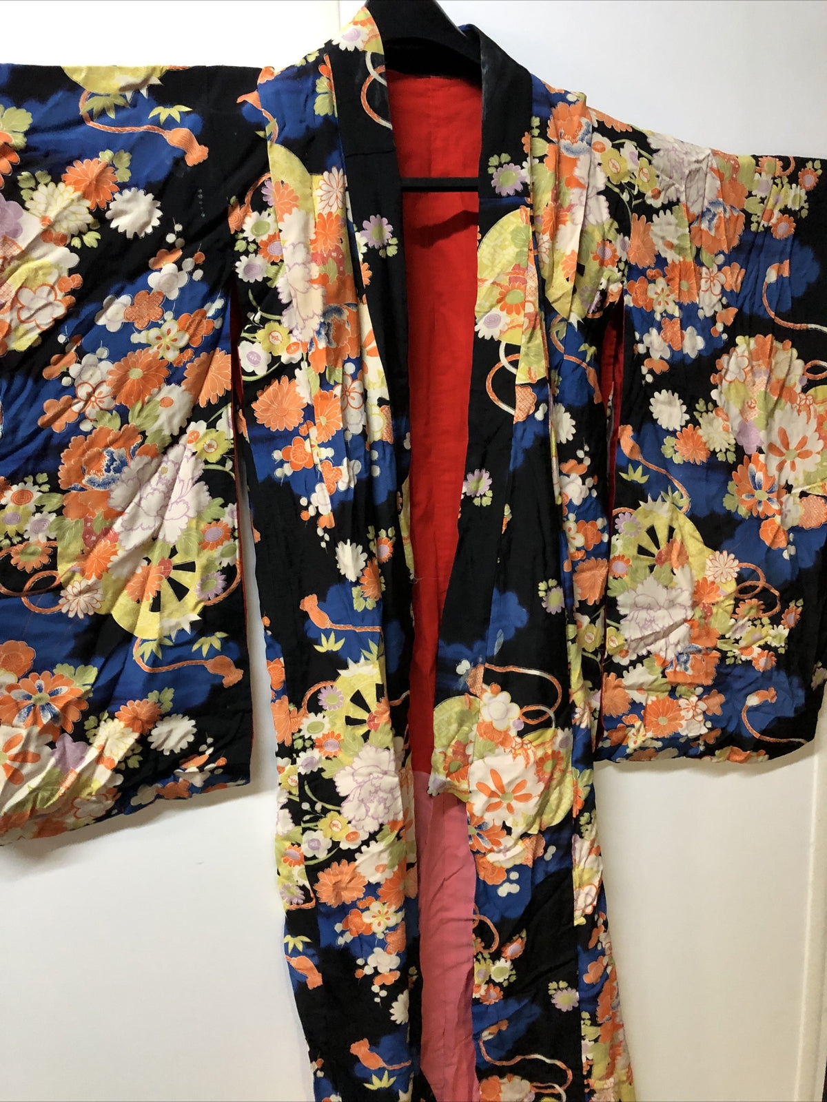 Japanese kimono,SILK,IRO-UCHIKAKE" Women’ Robe Pink, Gold, Vermilion, Flowers.2
