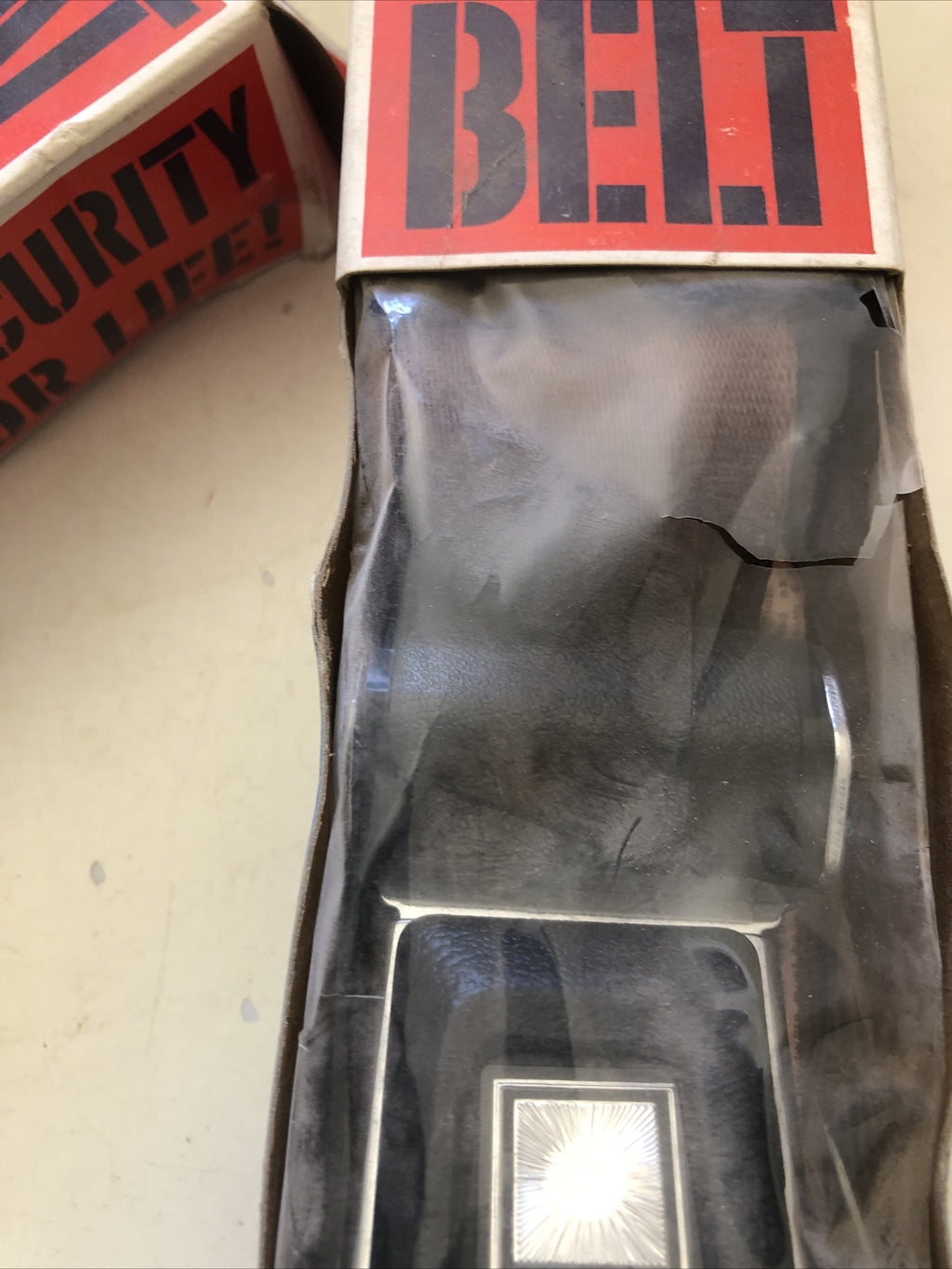 NOS Pair Vintage Superior Brown Lap Seat Belts Model 46-3230 Grand Prix4