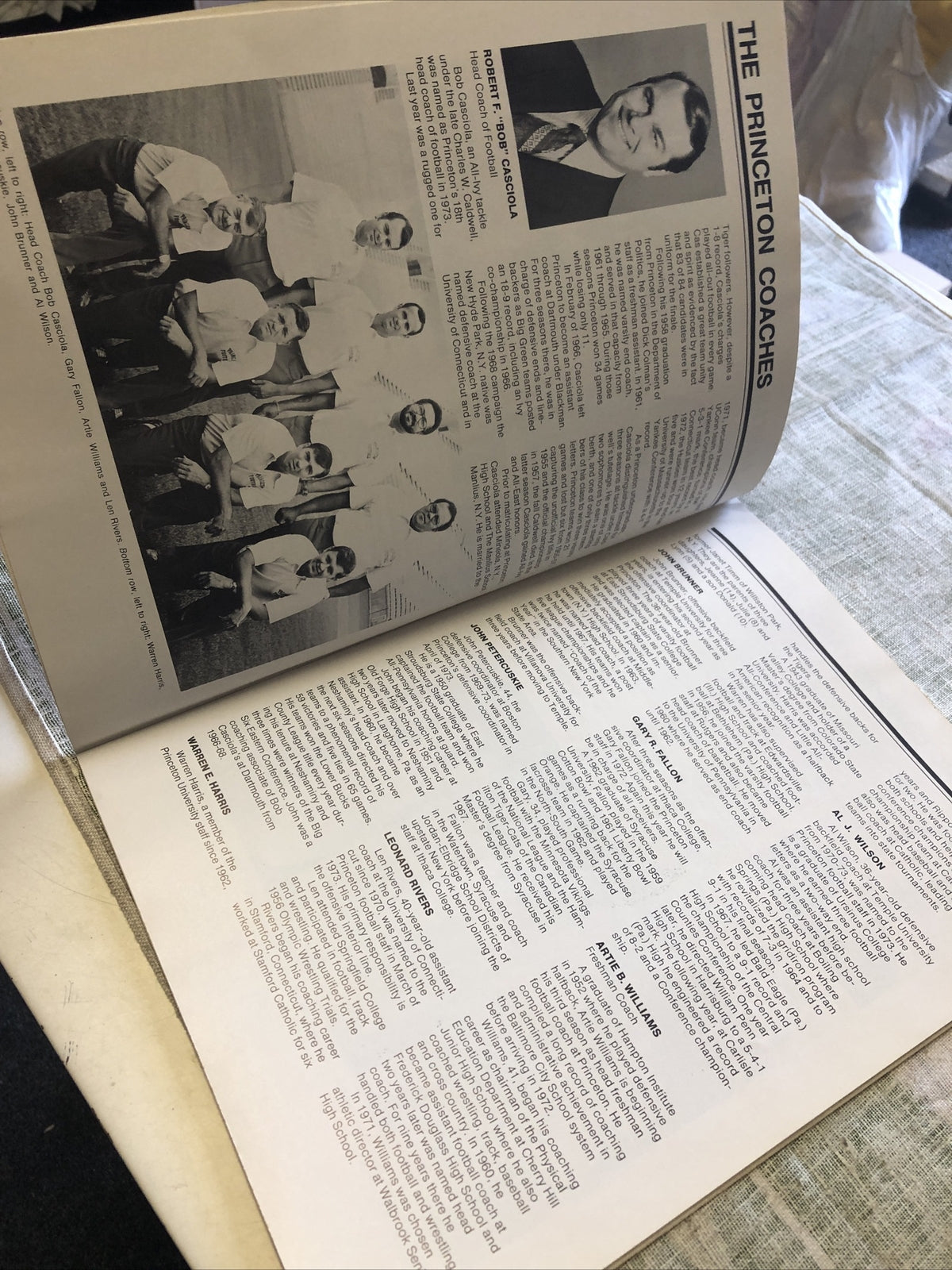 Vintage 1974 Princeton vs Harvard Official Program3