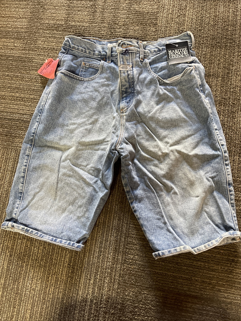 new old stock 1990 MARITHE FRANCOIS GIRBAUD Womens Jean shorts 5/6 Denim USA0